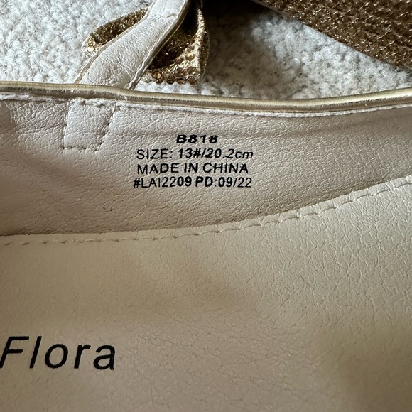 Set of Link’s Pink Soft Flats size 13 & Golden Mary Jane Ballet Flats size 13 - Picture 12 of 12